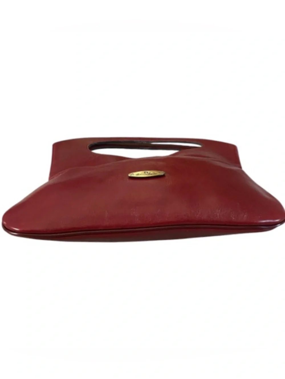 Vintage Etienne Aigner burgundy leather satchel
